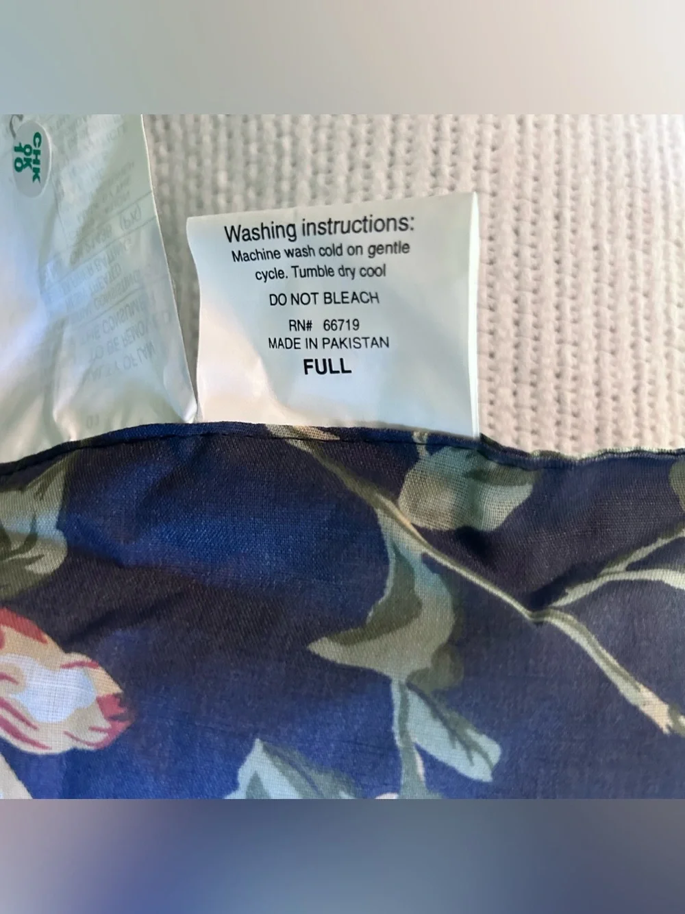 Sherry Kline Country Manor Blue Roses Lilac Full Comforter